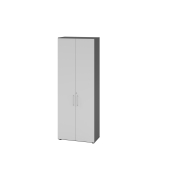 Aktenschrank V9 Advanced V968T6/G/5/BS, abschlie&szlig;bar, 6 OH, grau/graphit, 80x215,6x41,7cm (BxHxT)