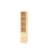 Regalschrank V9 Advanced V964S4/3/3/BS, nein, 6 OH, ahorn, 40x215,6x41,7cm (BxHxT)