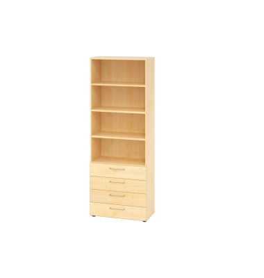 Regalschrank V9 Advanced V968S4/3/3/BS, nein, 6 OH, ahorn, 80x215,6x41,7cm (BxHxT)