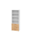 Regalschrank V9 Advanced V968S4/W/R/BS, nein, 6 OH, asteiche/wei&szlig;, 80x215,6x41,7cm (BxHxT)