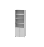 Regalschrank V9 Advanced V968T2/5/5/BS, abschlie&szlig;bar, 6 OH, grau, 80x215,6x41,7cm (BxHxT)