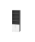 Regalschrank V9 Advanced V968T2/G/W/BS, abschlie&szlig;bar, 6 OH, wei&szlig;/graphit, 80x215,6x41,7cm (BxHxT)