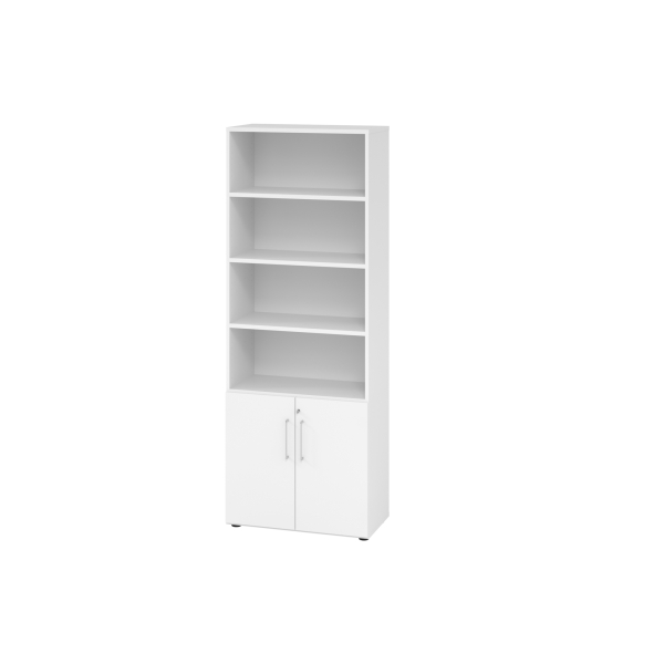 4032062309384 - Regalschrank V9 Advanced V968T2 W W BS abschließbar 6 OH weiß 80x2156x417cm (BxHxT) 4032062309384 Hammerbacher
