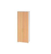 Regal 6OH Türen ws/Buche
