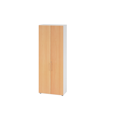 Regal 6OH Türen ws/Buche