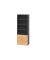 Regalschrank V9 Advanced V968S4/G/6/BS, nein, 6 OH, buche/graphit, 80x215,6x41,7cm (BxHxT)