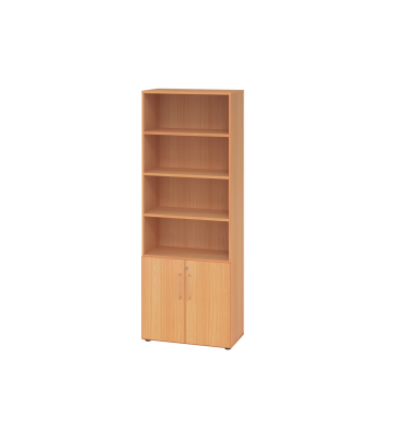 Regalschrank V9 Advanced V968T2/6/6/BS, abschlie&szlig;bar, 6 OH, buche, 80x215,6x41,7cm (BxHxT)