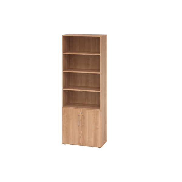 4032062325155 - Regalschrank V9 Advanced V968T2 N N BS abschließbar 6 OH nussbaum 80x2156x417cm (BxHxT) 4032062325155 Hammerbacher