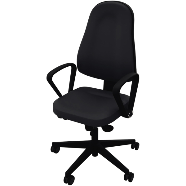 5901747153187 - Bürodrehstuhl Bizzi schwarz mit Armlehnen bis 110kg 5901747153187 Nowy Styl