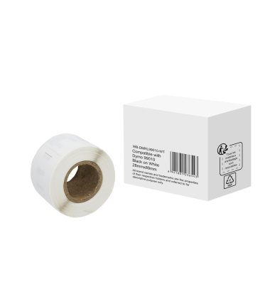 Etikett wie Dymo S0722370 28x89mm sw auf ws 130St