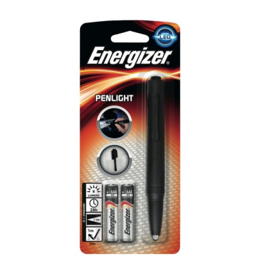 Taschenlampe Penlight, LED, 2x LR03AAA, 8 Lumen, schwarz