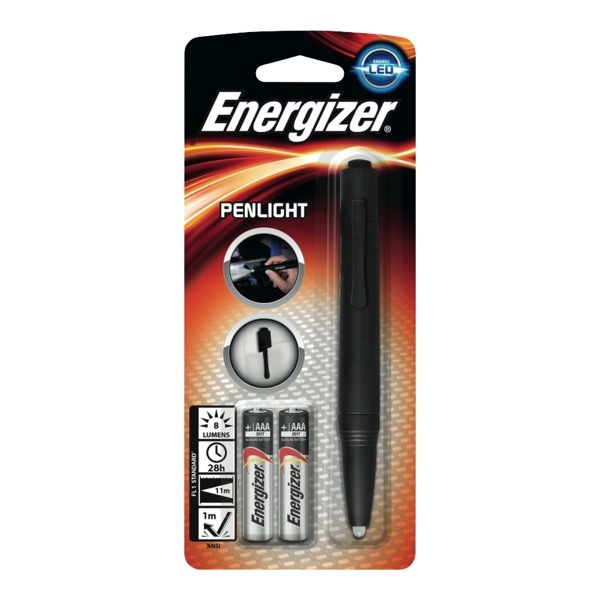 8 Stück Energizer Taschenlampe Penlight, LED, 2x LR03AAA, 8 Lumen, schwarz 7638900420821 Energizer