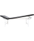 Ruheraumliege 6001127s 70 x 50 x 200cm schwarz