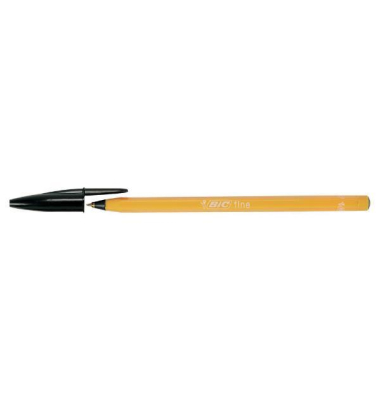 Kugelschreiber Orange 8099231, schwarz, 0,35mm, Einweg