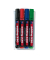 Permanentmarker-Set 330, 4-330-4, Pack, 4-farbig sortiert, 1-5mm Keilspitze