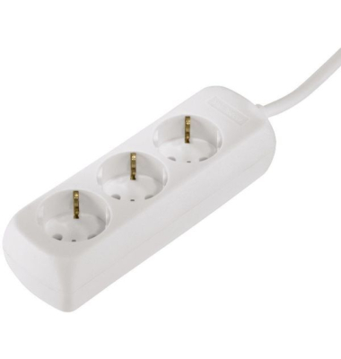 Steckdosenleiste Kindersich. weiß 3m 3fach