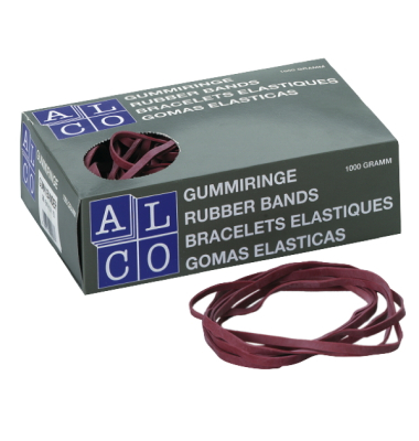 Gummib&auml;nder 758, 80x4mm, rot