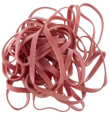 Gummibänder 7522 10 x 150mm rot 50g Ø ca 95mm