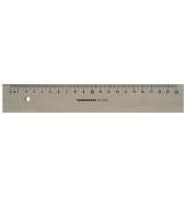 Holz-Lineal FL230/20 braun 20cm mit Tuschekante