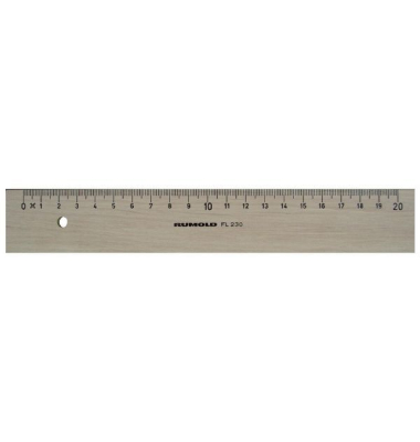 Holz-Lineal FL230/20 braun 20cm mit Tuschekante