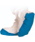 Einwegüberschuhe, weiß/blau