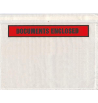 Lieferscheintaschen V522DOCUC5 C5 "DOCUMENTS ENCLOSED" selbstklebend 