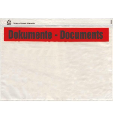 Lieferscheintaschen UNIPACK 522V0005024 C4 "Dokumente" selbstklebend Lieferscheintaschen UNIPACK 522V0005024 C4 "Dokumente" selbstklebend