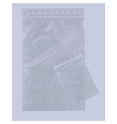 Polybeutel mit Druckverschluss 50µm transparent 120x170mm