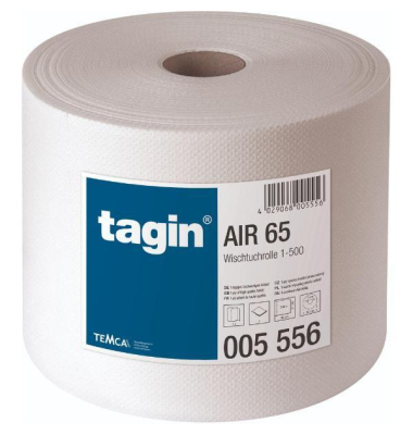 Wischtuchrolle Air 65 005 556, 500 T&uuml;cher, 27cm x 180m, hochwei&szlig;