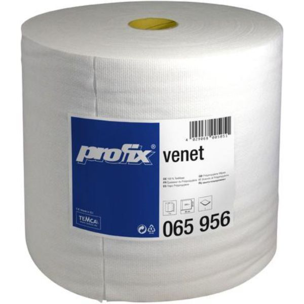 Profix Wischtuchrolle Venet 065956, 500 Tücher, 28cm x 180m, hochweiß 4029068065956 Profix