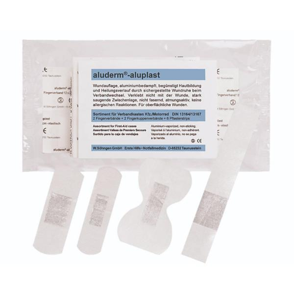4255704326956 - Aluderm Pflasterset DIN 13164 13167 aluplast 2014 10-tlg 4255704326956 10 Stück