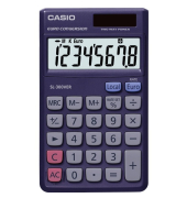 Taschenrechner SL-300VER Solar-/Batterie LCD-Display blau 1-zeilig 8-stellig