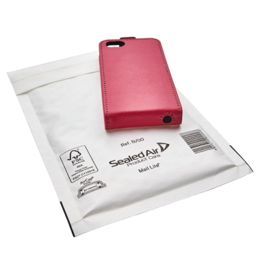 Luftpolstertasche, hk, Typ: B/00, 140x220mm, i: 120x210mm, weiß