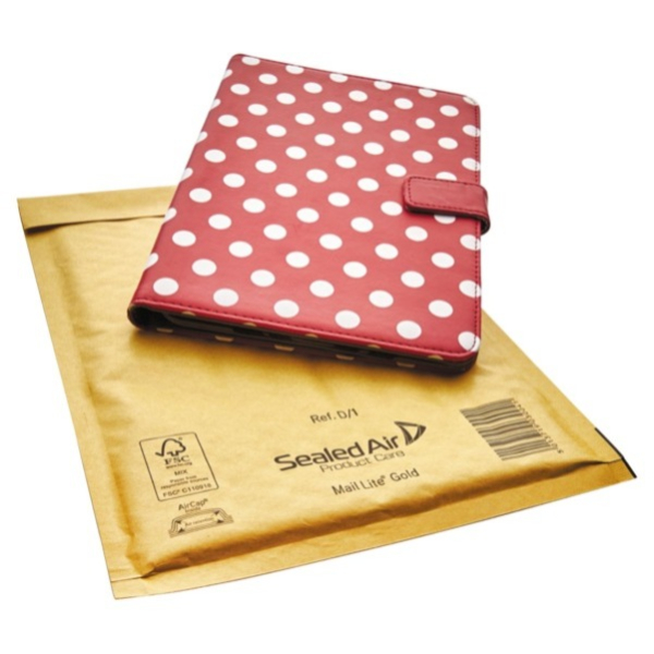 4044537182033 - Luftpolstertasche hk Typ D 1 200x270mm i 180x260mm Papier gold 4044537182033 Mail Lite 100 Stück 4044537182033 - Luftpolstertasche hk Typ D 1 200x270mm i 180x260mm Papier gold 4044537182033 Mail Lite 100 Stück