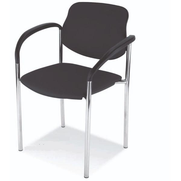 5901747586923 - Besucherstuhl Styl New Visitor mit Armlehnen Vierfußgestell schwarz 5901747586923 Nowy Styl