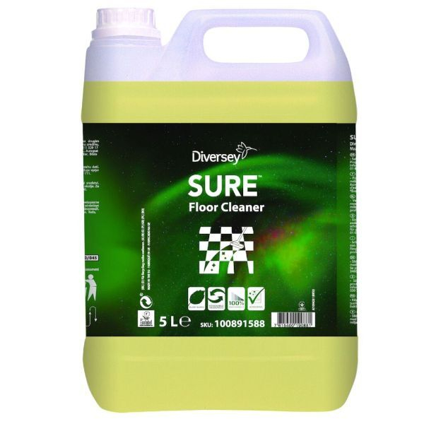 Diversey Bodenreiniger 100891588 SURE Floor Cleaner, 5 Liter, Kanister 7615400191383 Diversey 2 Stück