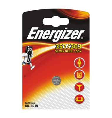 Knopfzellen, SR44 / 357/303, 1,5 Volt