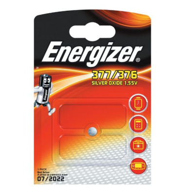 Knopfzellen, SR66 / 377/376, 1,55 Volt