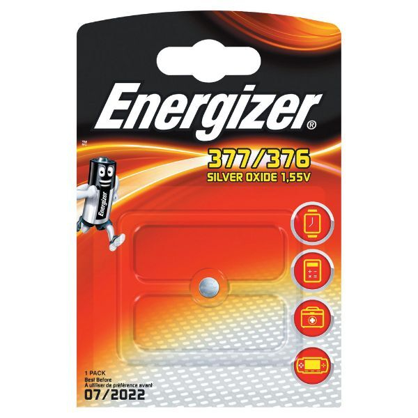 7638900253023 - Knopfzellen SR66   377 376 155 Volt 7638900253023 Energizer
