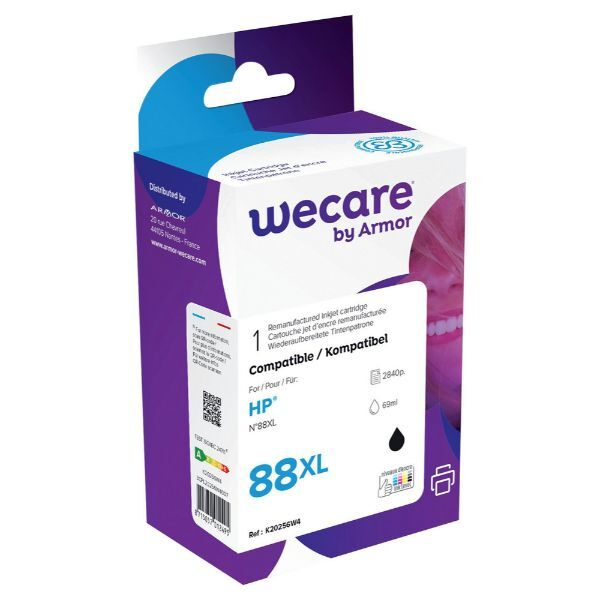 8715057012495 - Druckerpatrone K20256W4 kompatibel zu HP 88XL schwarz 8715057012495 wecare