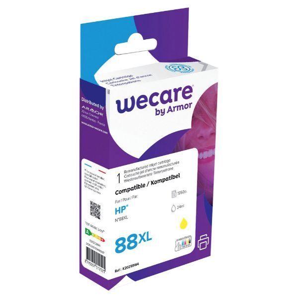 8715057012525 - Druckerpatrone K20259W4 kompatibel zu HP 88XL gelb 8715057012525 wecare