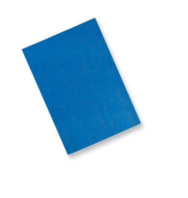 Umschlagmaterial, Karton, ledergenarbt, A4, blau