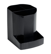 Stifteköcher MINI-OCTO 4 Fächer schwarz 