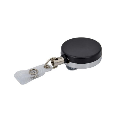 Ausweishalter Jojo rund schwarz D: 40mm Ausweishalter Jojo rund schwarz D: 40mm