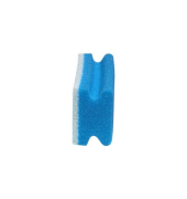 Reinigungsschwamm kratzfrei Griffleiste blau/weiß 15 cm