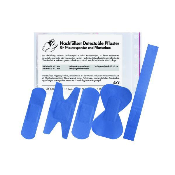 4250108807421 - Nachfüllset Pflaster komplett blau detektierbar 130 Stück 4250108807421 Söhngen