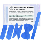 Nachf&uuml;llset Pflaster blau detektierbar 50 St&uuml;ck