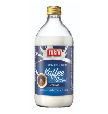 Kaffeesahne 35201, 1% Fett, 470ml, in der Glasflasche Kaffeesahne 35201, 1% Fett, 470ml, in der Glasflasche