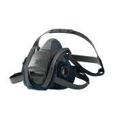 Atemschutzmaske 6502QL, GaseDämpfe, mit Ausatemventil, blaugrau