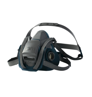 Atemschutzmaske 6502QL, GaseDämpfe, mit Ausatemventil, blaugrau
